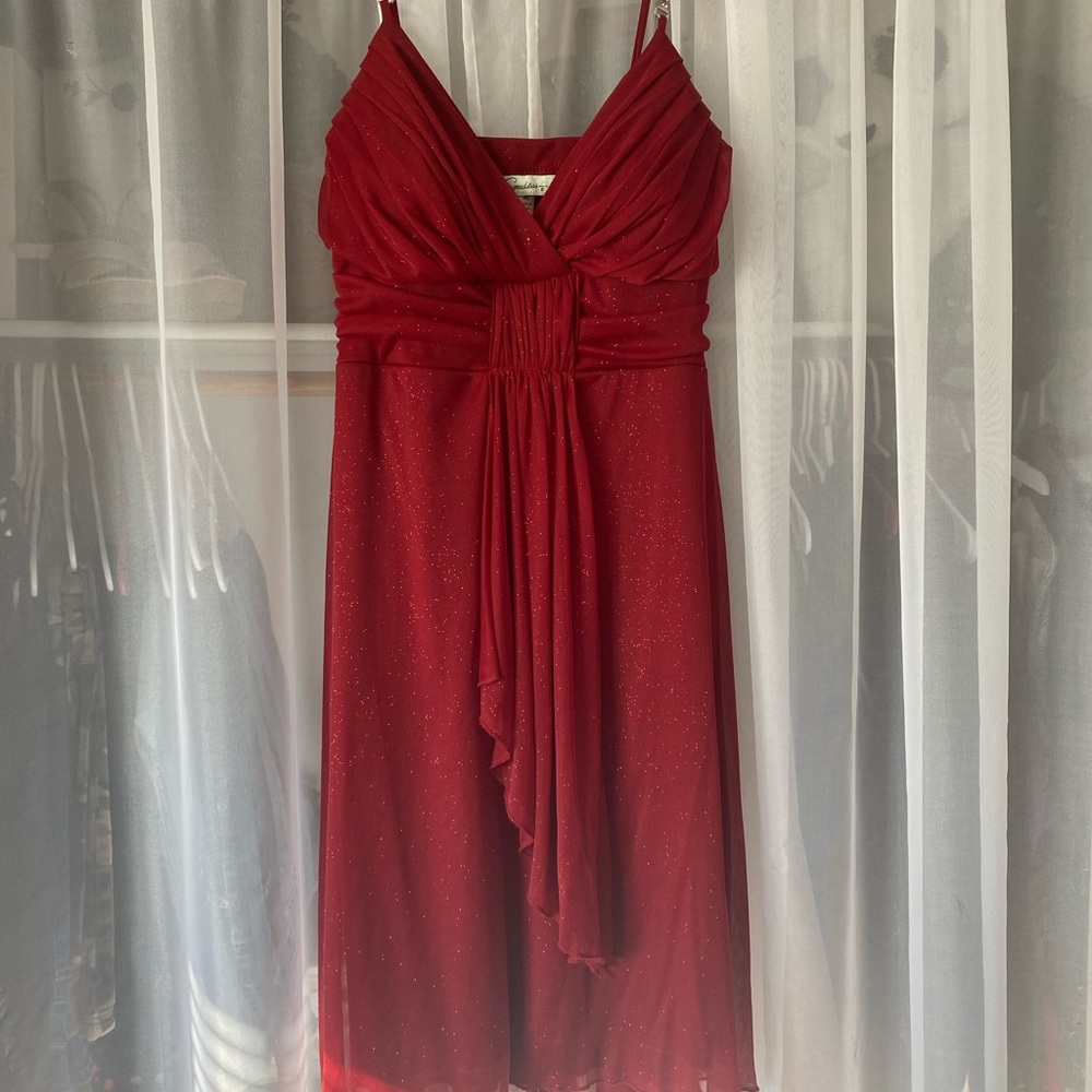Speechless Sparkling Red Prom Dress